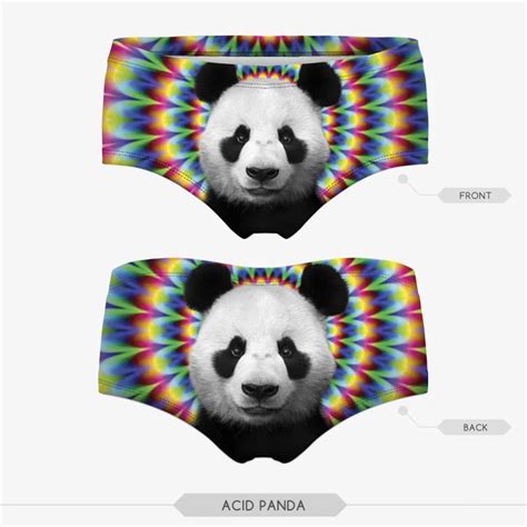 High Quality 3d Print Women Panties Intimates Briefs Interior Mujer Cute Panda Underwear Sexy