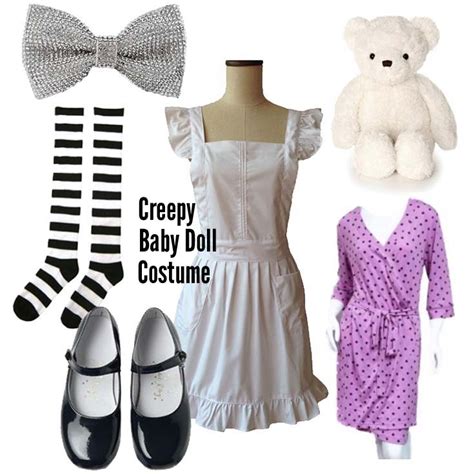 30 diy halloween costume ideas; Creepy Porcelain Baby Doll Costume DIY