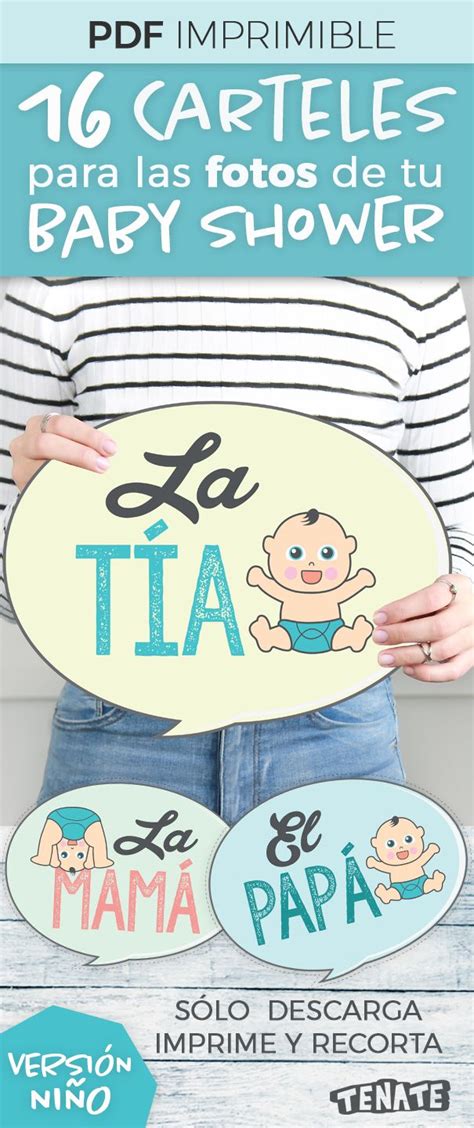 Letreros Carteles Photo Booth Fotos Divertidas Baby Shower De Niño