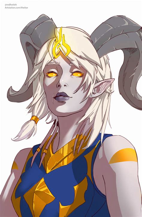 Draenei Art Commission Made By Me A While Ago R Imaginaryazeroth