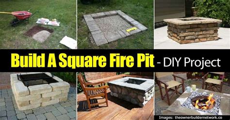 Diy square concrete and stone firepit #firepit #firepitideas #diy #garden #decorhomeideas. Build A Raised Square Brick Fire Pit