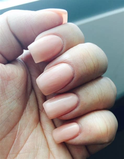 Acrylic Overlay Over Natural Nails With Nude Gel Polish By Khanh Yelp