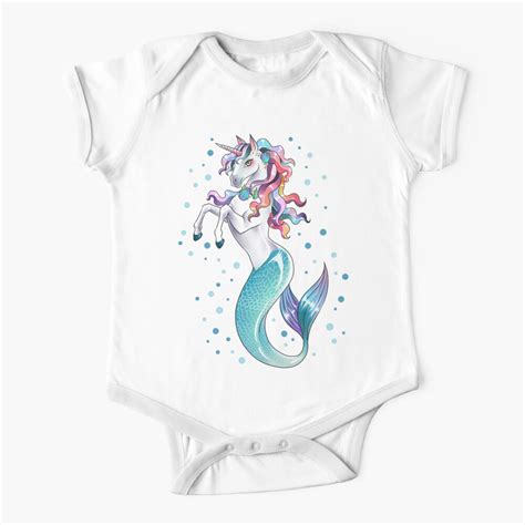 Unicorn Mermaid Mermicorn Cute T Shirt Ts Baby One Piece By