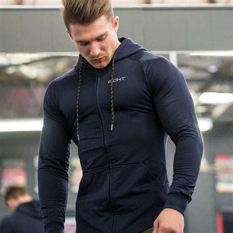 New Men Cotton Sweatshirt Gyms Fitness Bodybuilding