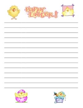 Here are some fun easter writing paper pages to print out, perhaps to use for thank you letters this adorable writing paper is perfect for easter letters and thank you notes, but would also work well for. Cute Easter & Spring Writing Paper by victoria nicholson | TpT