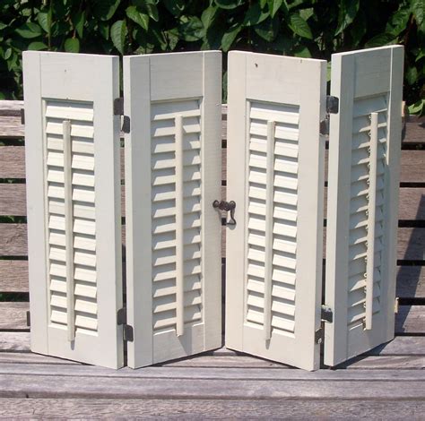 Shutters Shabby Chic Rustic Vintage Antique White Window Ready