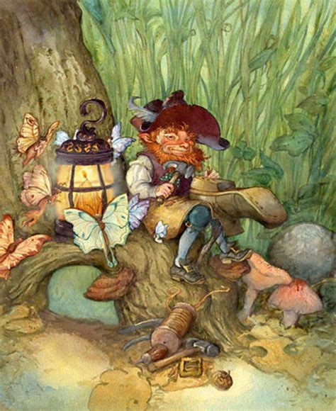 Magical Beings Irish Folklore Leprechaun Fairy Art