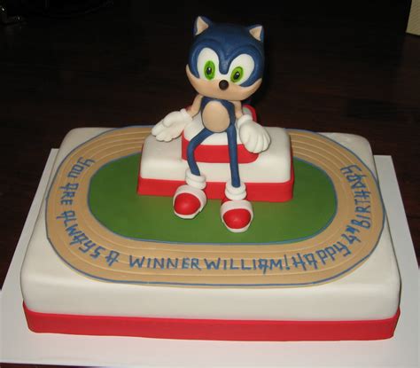 Made a 4 layer white cake with raspberry filling buttercream. Sonic Cakes - Decoration Ideas | Little Birthday Cakes