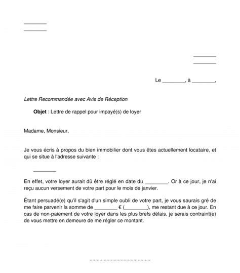 Exemple De Lettre De Relance Pour Non Paiement  Le Meilleur Exemple