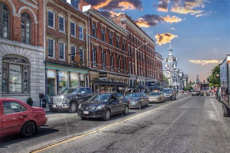Kingston Ontario Canada Downtown Commercial Area King Street A