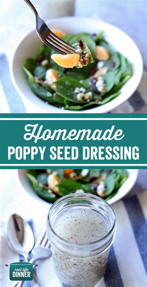 Homemade Poppy Seed Dressing Real Life Dinner