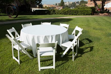 Give your party guests a place to take a break and enjoy your great refreshments! Table & Chair Rentals | NY Party Works