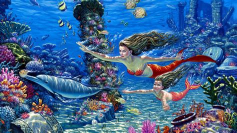 Mermaid Full Hd Wallpaper And Background Image 1920x1080 Id 438695