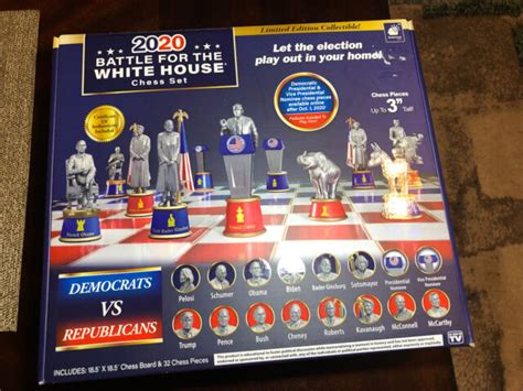 Bulbhead 2020 Battle For The White House Chess Set For Sale Online Ebay