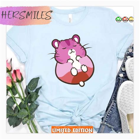 Lesbian Pride Hamster T Shirt Hersmiles