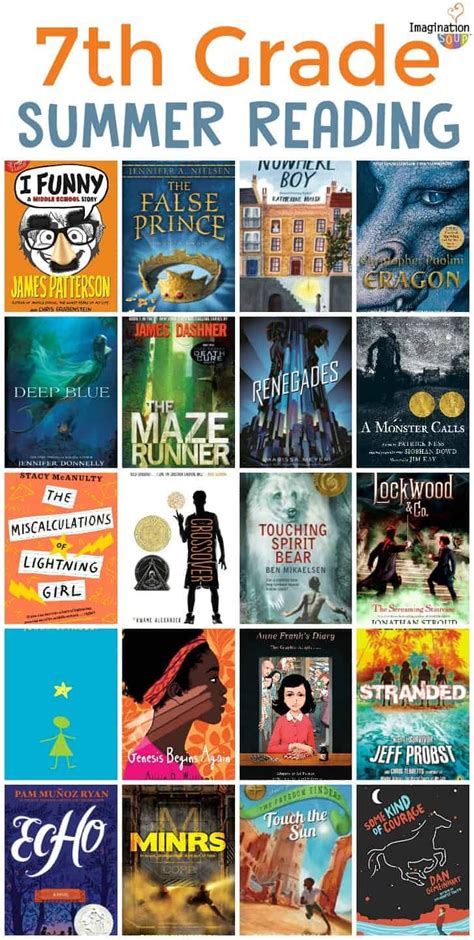 7th Grade Summer Reading List Ages 12 13 Middle School Books