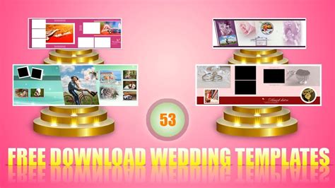 Free Download Wedding Album Psd Templates Collection Fully Editable For