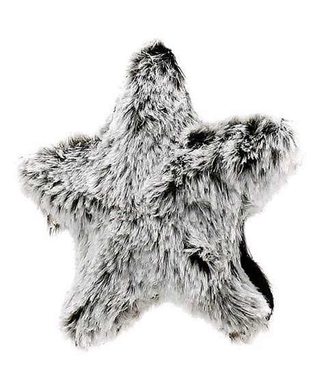 Gray Faux Fur Star Ornament Star Ornament Faux Fur Ornament Set