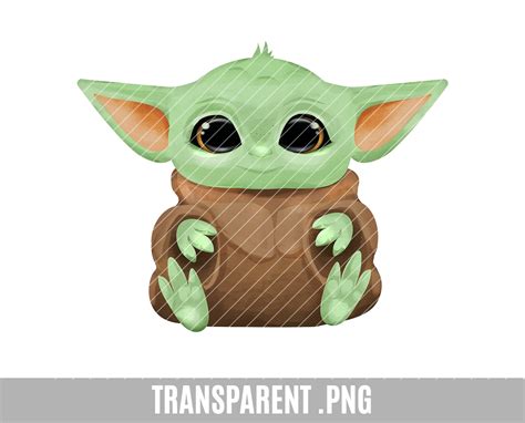 Baby Yoda Clip Art Transparante Png Baby Yoda Schattige Vreemdeling