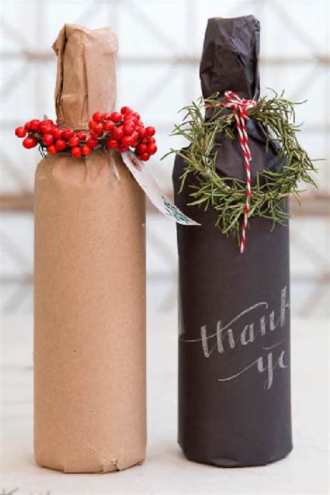 8 Creative Easy Ways To Wrap A Bottle Of Wine To Make A Holiday Wine