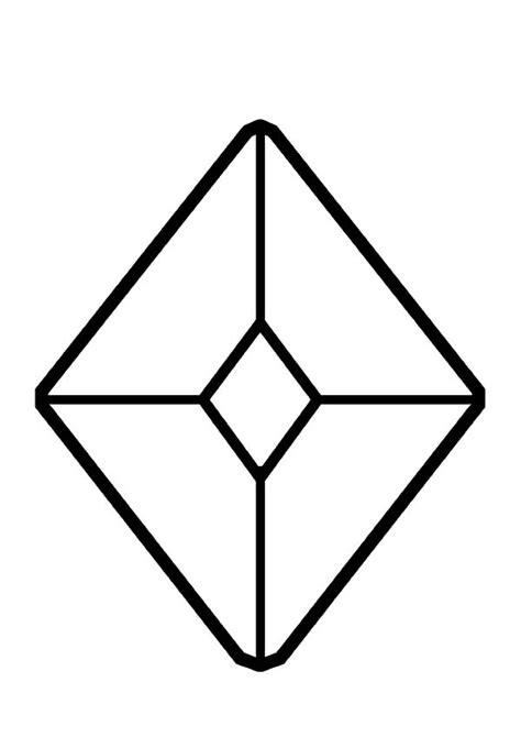 We have here coloring pages that suitable for toddlers and. Jewel Diamond Shape Coloring Pages : Kids Play Color