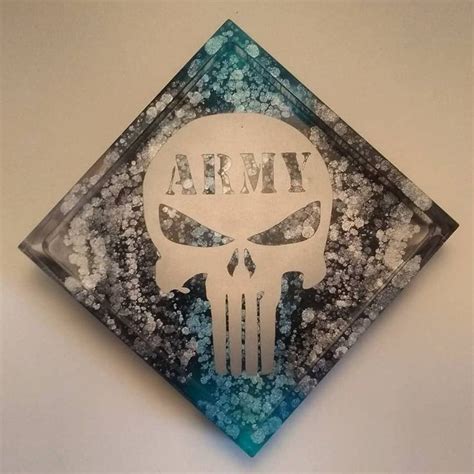 Army Punisher Skull Resin Crafts Etsy Unique Items Products