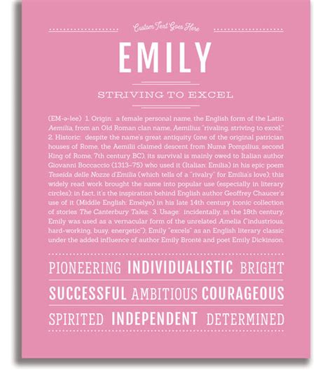Emily Name Art Print