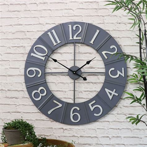 This Large Wall Mounted Clock Is Inspired By The Industrial Style A