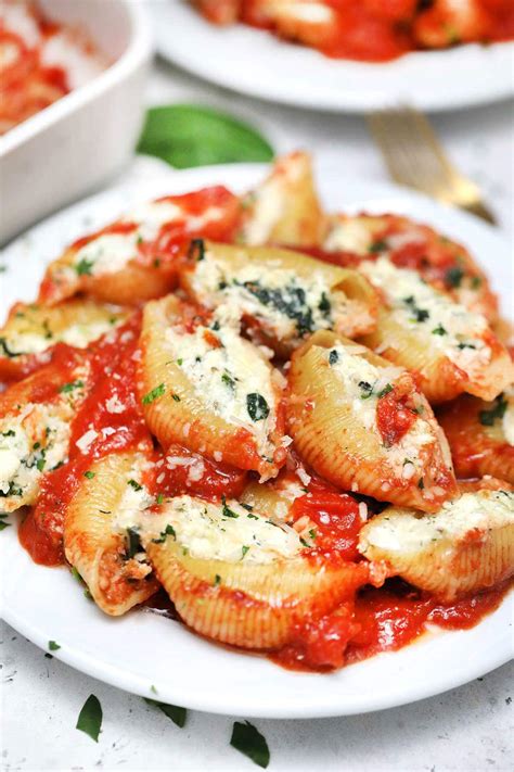 Spinach Ricotta Stuffed Shells Video Sweet And Savory Meals