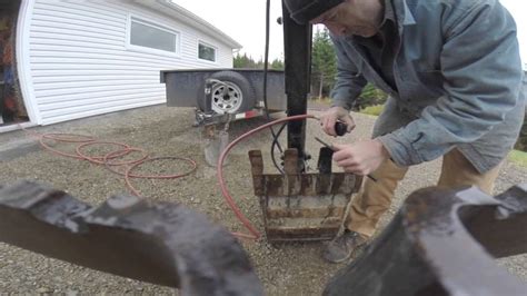 Replacing Pins On Excavator Bucket YouTube