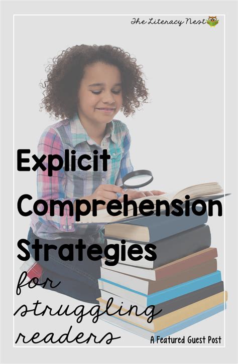 Explicit Instruction Of Comprehension Strategies For Struggling Readers Artofit
