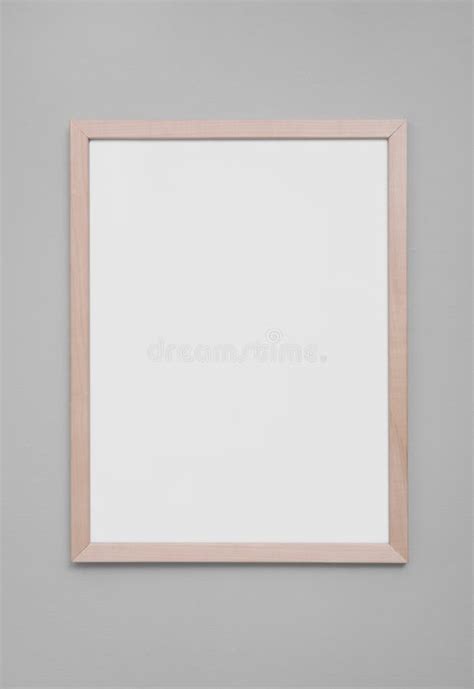 Empty Frame On Grey Wall Mockup For Design Stock Photo Image Of