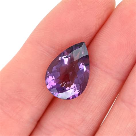Gemstones Amethyst Pear Shape 16x11mm Single Piece 635 Carat 635