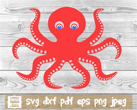Octopus Svg Octopus Cut Files Cute Octopus Svg Octopus Etsy