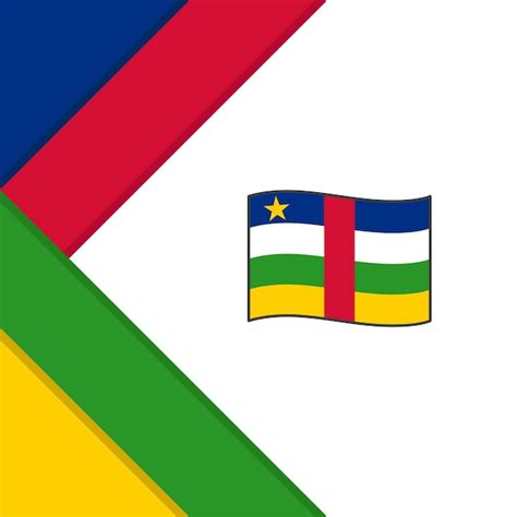 Premium Vector Central African Republic Flag Abstract Background