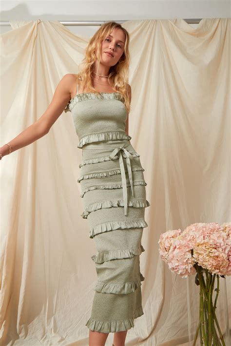 The Lily Dress In Sage V Chapman