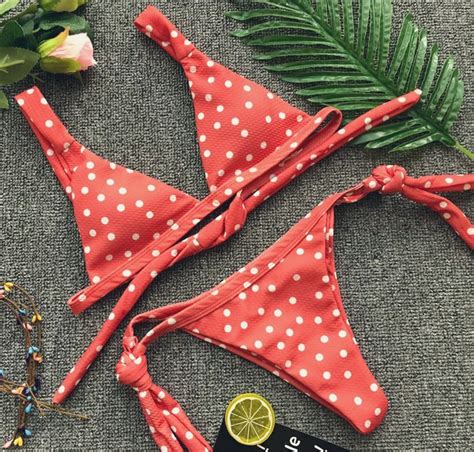 Luoanyfash 2018 Push Up Swimwear Bikini Set Dot Hot Sexy Brazilian Bikinis Women Swimsuits Top
