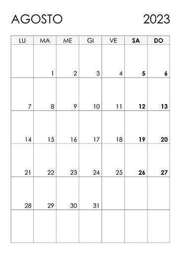 Calendario Agosto 2023 Para Imprimir Pdf Php Imagesee En Word Excel Y