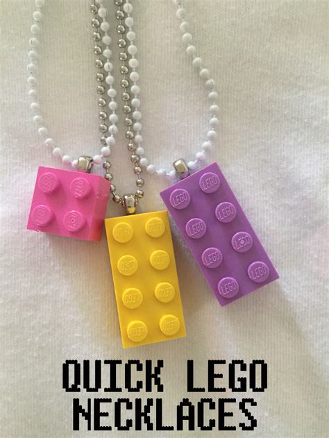 Easy Diy Lego Necklaces Great Party Favor Handmade Happy Hour