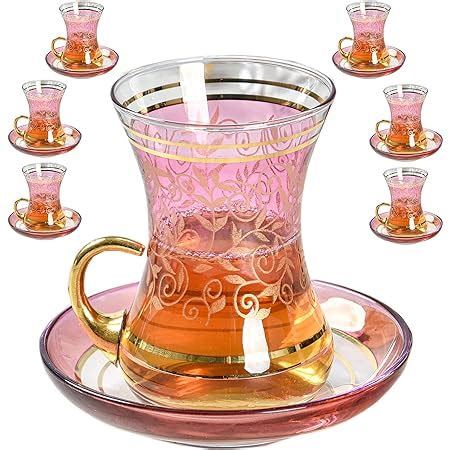 Buy Lav Turkish Tea Cups And Saucers Set 12 Piece Turkish Tea Set