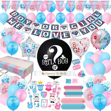 Buy Gender Reveal Party Supplies 200 Pieces 36 Inch Reveal Balloon