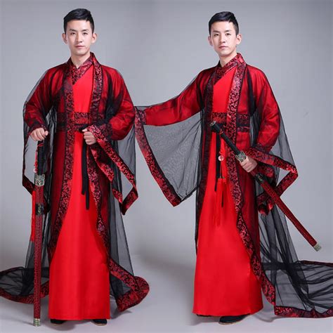 Chinese Traditional Hanfu Costume Photos Drama Cosplay Male Tang Dynasty Warrior Swordsmen Stage