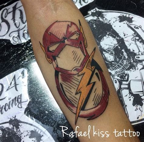 The Flash Superhero Tattoo Designs Workofartbarbershop