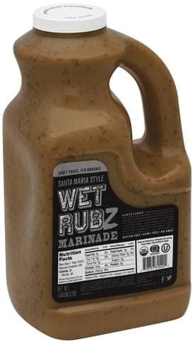 Wet Rubz Santa Maria Style Marinade 1 Gl Nutrition Information Innit