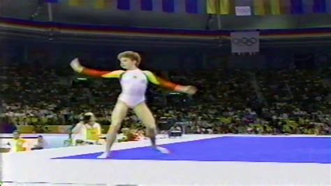 HQ Daniela Silivas ROM FX TC 1988 Olympic Games YouTube