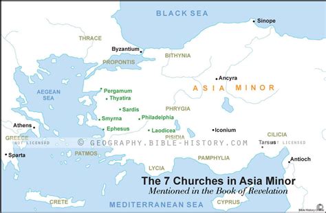 Churches In Asia Minor Map