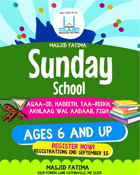 Islamic Sunday School 2019 20 Masjid Fatima
