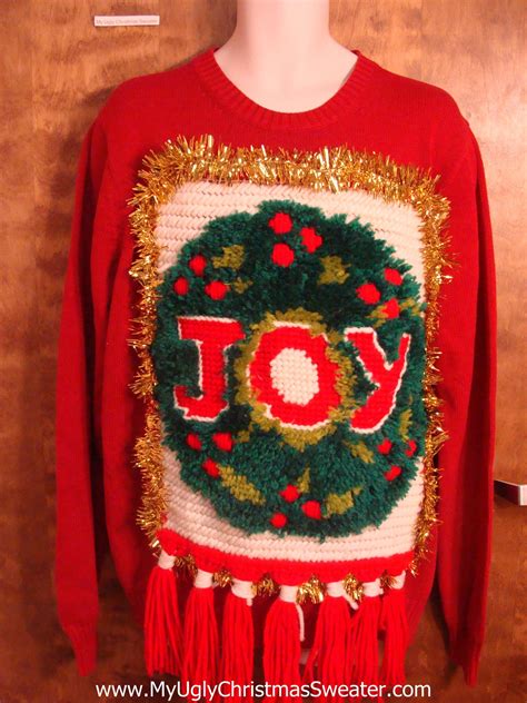 Best Ugly Christmas Sweater Ever Joy Hookrug My Ugly Christmas Sweater