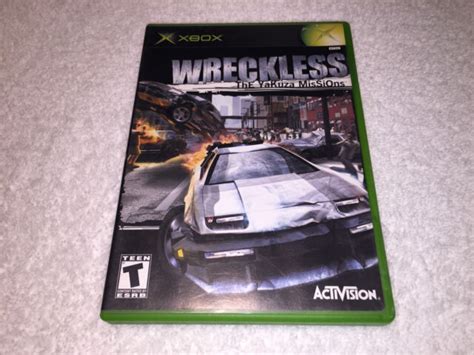 Wreckless The Yakuza Missions Microsoft Xbox 2002 Original Complete