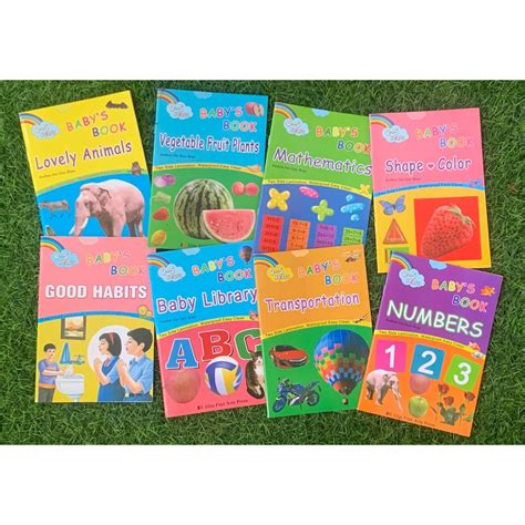Baby Book 8in1 4in1 Set T Kids Kids Educational Book Alphabet
